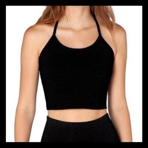 Beyond yoga black crop tank